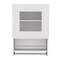 Tuhome Balboa Wall Cabinet, Towel Bar, 1 Door, White MLB8980 - alternate 4
